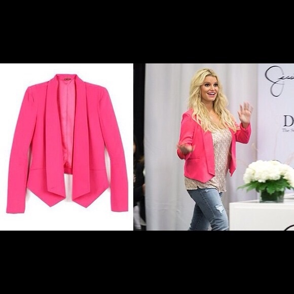 Jessica Simpson Hot Pink Blazer - Picture 1 of 4